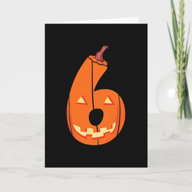 Fun Six Seven 6 7 Meme Design Couples Halloween Pu Card (Front)