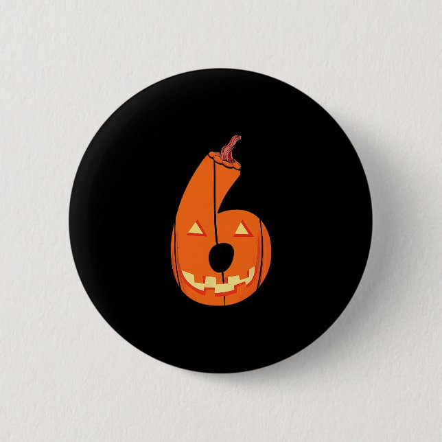 Fun Six Seven 6 7 Meme Design Couples Halloween Pu Cm Round Badge (Front)