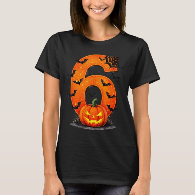 Fun Six Seven 6 7 Meme Design Couples Halloween  T-Shirt (Front)