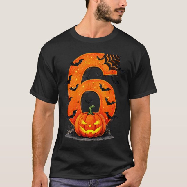 Fun Six Seven 6 7 Meme Design Couples Halloween  T-Shirt (Front)