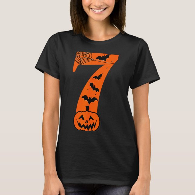 Fun Six Seven 6 7 Meme Design Couples Halloween  T-Shirt (Front)