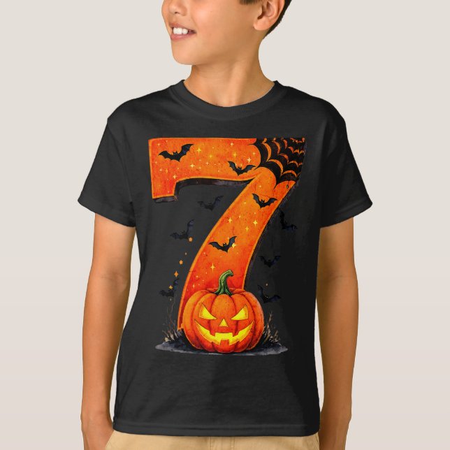 Fun Six Seven 6 7 Meme Design Couples Halloween  T-Shirt (Front)
