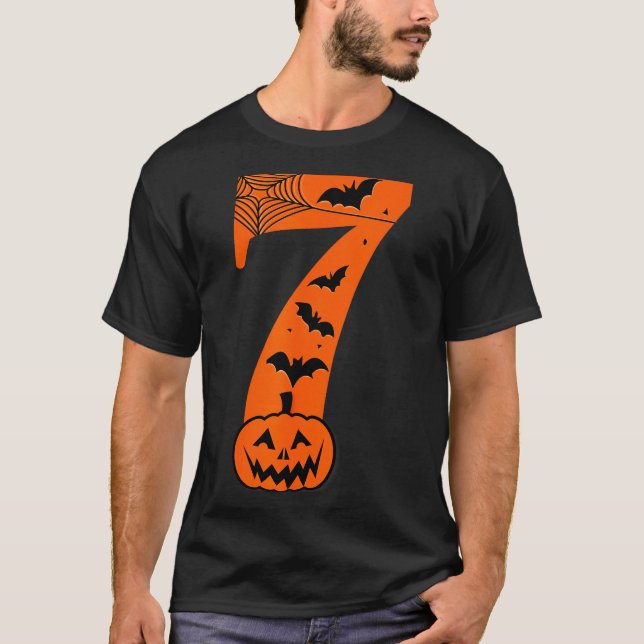 Fun Six Seven 6 7 Meme Design Couples Halloween  T-Shirt (Front)
