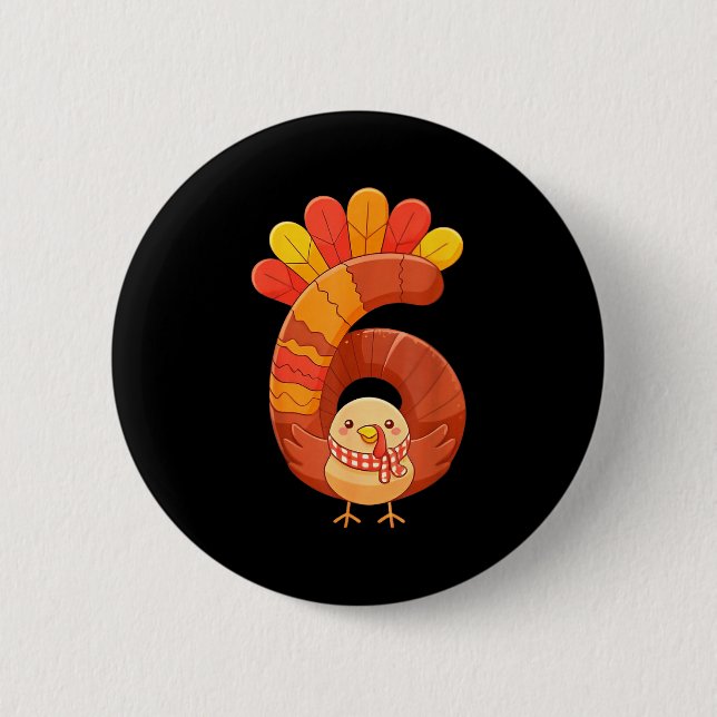 Fun Six Seven 6 7 Meme Design Couples Thanksgiving Cm Round Badge (Front)