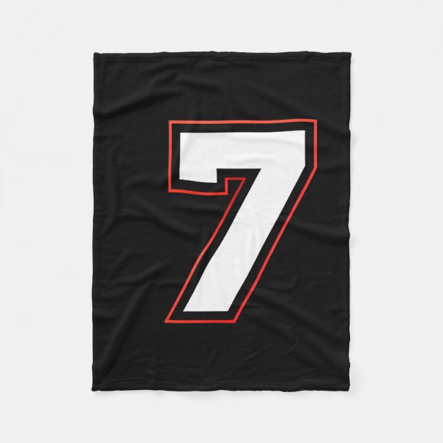 Fun Six Seven 6 7 Meme Design  Fleece Blanket (Front)