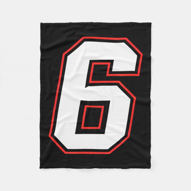 Fun Six Seven 6 7 Meme Design  Fleece Blanket (Front)