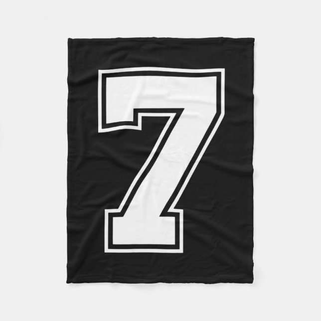 Fun Six Seven 6 7 Meme Design  Fleece Blanket (Front)