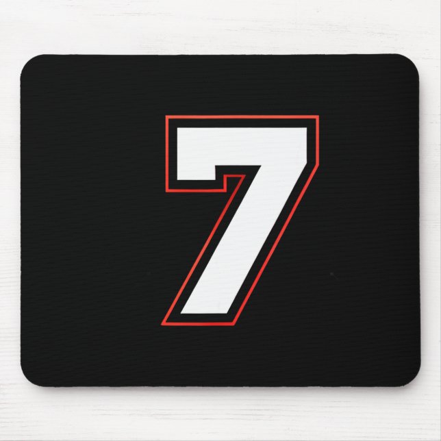 Fun Six Seven 6 7 Meme Design  Mouse Mat (Front)