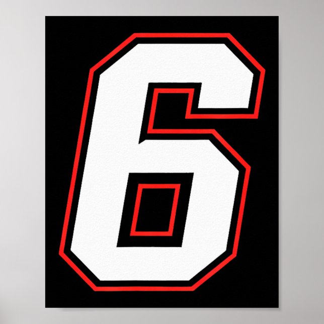 Fun Six Seven 6 7 Meme Design  Poster (Front)