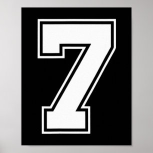 Fun Six Seven 6 7 Meme Design  Poster