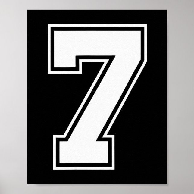 Fun Six Seven 6 7 Meme Design  Poster (Front)