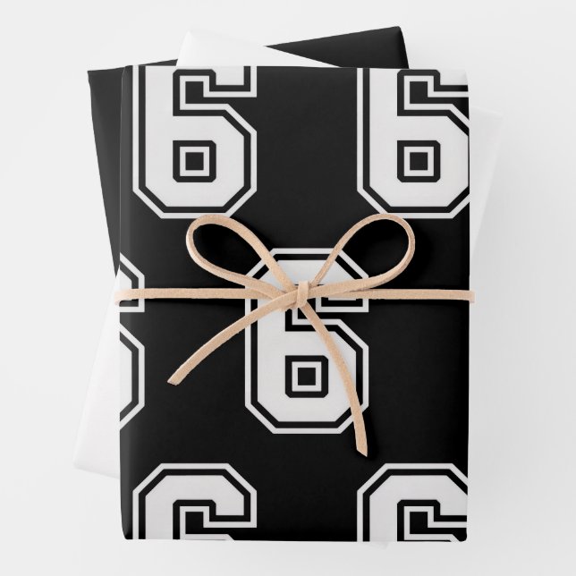 Fun Six Seven 6 7 Meme  Wrapping Paper Sheet (In situ)