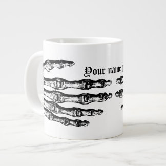 Fun skeletal Halloween Large Coffee Mug