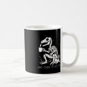 Fun Skeleton Dinosaur Costume Goth Men Women Hallo Coffee Mug