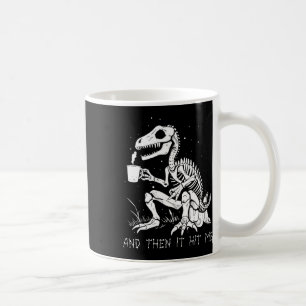 Fun Skeleton Dinosaur Costume Goth Men Women Hallo Coffee Mug