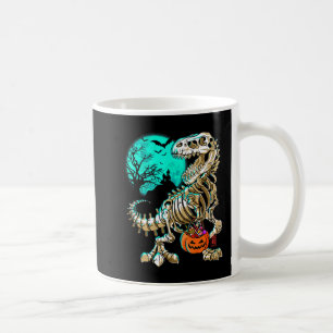 Fun Skeleton TRex Halloween Boys Dino Kids Fossil Coffee Mug