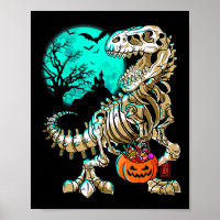 Fun Skeleton TRex Halloween Boys Dino Kids Fossil