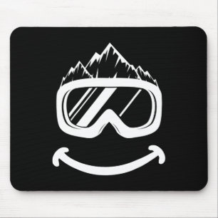 Fun Ski Tee Skiing Funny Snowboard Mouse Mat