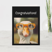 Fun Smart Goose Glasses Congratulations! Grad
