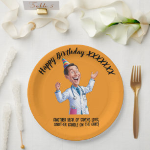 FUN SMILE DOCTOR birthday antistress party Paper Plate