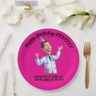 FUN SMILE DOCTOR birthday antistress party Paper Plate