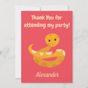 Fun Snake Safari Thank You Card