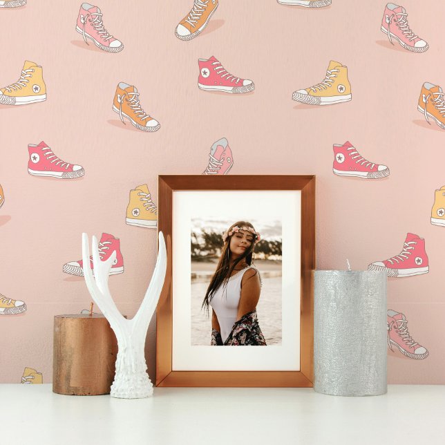 Fun Sneakers Red, Pink, Yellow, Orange Kids Wallpaper (Creator Uploaded)
