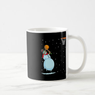 Fun Snowman Basketball Christmas  Coffee Mug