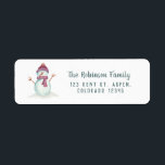 Fun Snowman Christmas<br><div class="desc">Cute snowman Christmas address labels customisable to your specifics.</div>