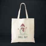 Fun Snowman Christmas Tote Bag<br><div class="desc">Cute snowman Christmas tote bag to chill out with.</div>