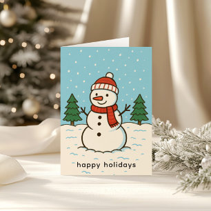 Fun Snowman Cute Christmas Card