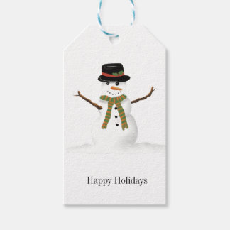 Fun snowman gift tags