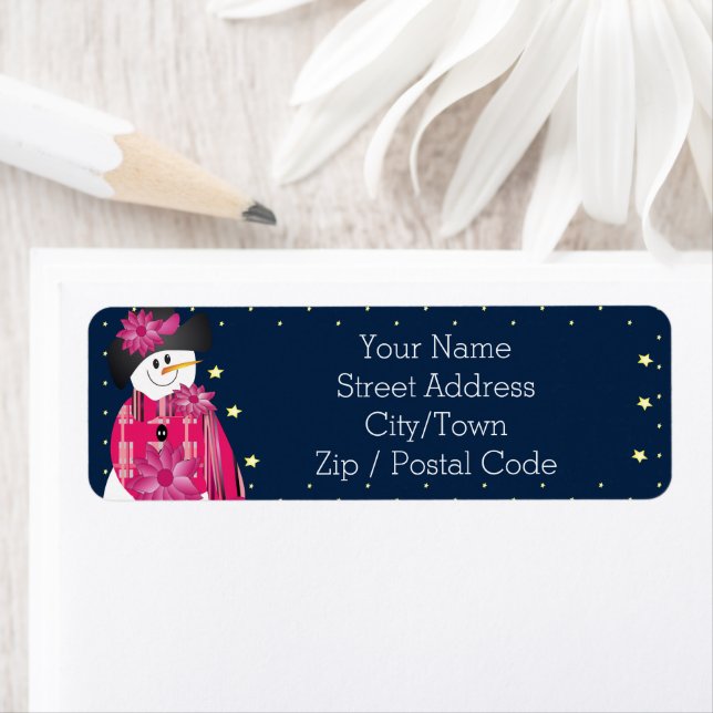 Fun snowman with stars (Insitu)