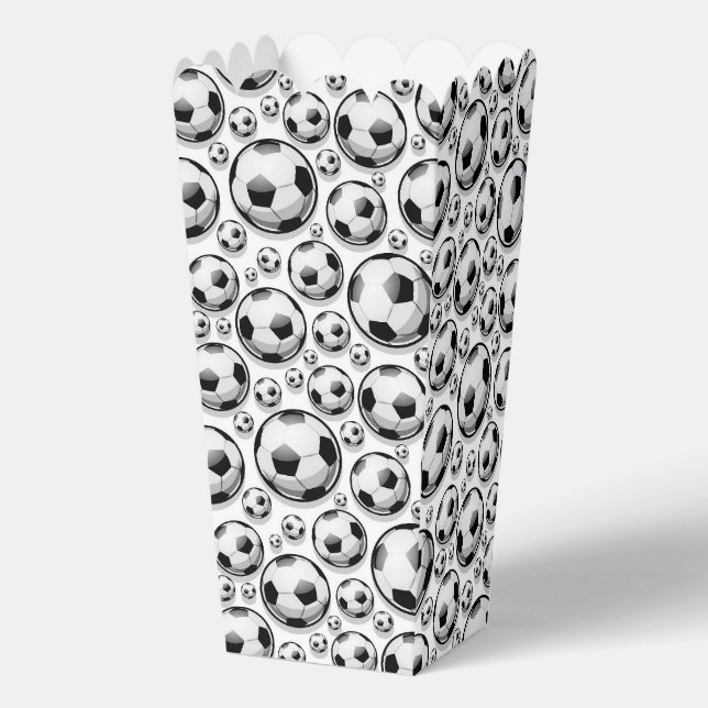 Fun Soccer sports ball tiled pattern  Favour Box (Front)