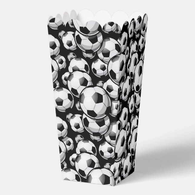Fun Soccer sports ball tiled pattern  Favour Box (Front)