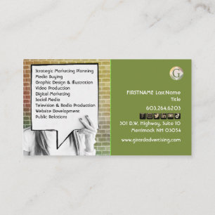 Fun Social Media Marketing Business Card