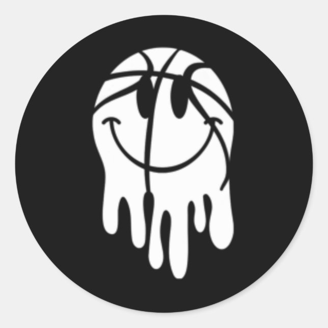 Fun Somebody's Loud Mouth Basketball Mama Classic Round Sticker (Front)