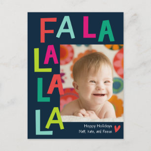 Fun Song EDITABLE COLOR Holiday Postcard