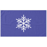 Fun Sophisticated Nordic Snowflake On Deep Blue