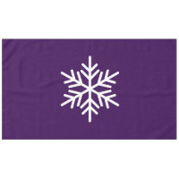Fun Sophisticated Nordic Snowflake On Deep Purple
