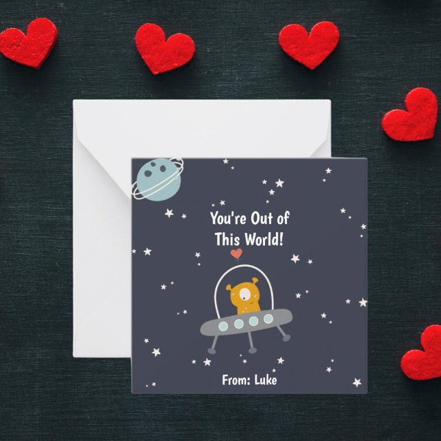 Fun Space Valentine's Day Cards for Classroom (Creator Uploaded)
