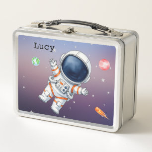 Fun Spaceman and Planets Childs's Lunch Box