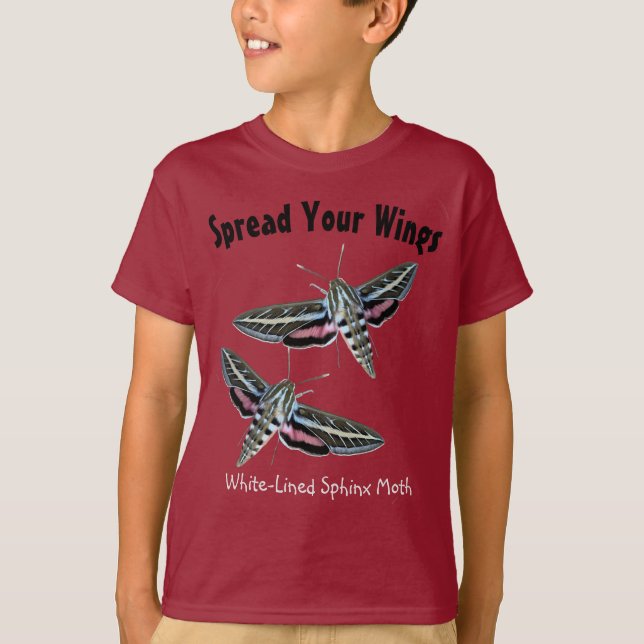 Fun Sphinx Moth Insect Photo Front Template T-Shirt (Front)