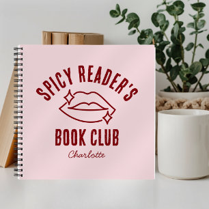 Fun Spicy Reader's Book Club Spiral Notebok
