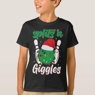 Fun Splits n Giggles Bowling Player Christmas Bowl T-Shirt