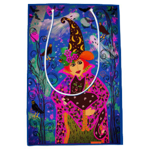 Fun Spooky Colourful Trick or Treat  Medium Gift Bag