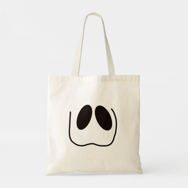 Fun, spooky, ghost face for Halloween Tote Bag (Back)