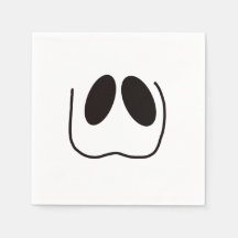 Fun, spooky, ghost face on Halloween