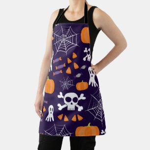 Fun Spooky Halloween Characters Apron
