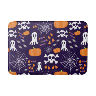 Fun Spooky Halloween Characters Bath Mat